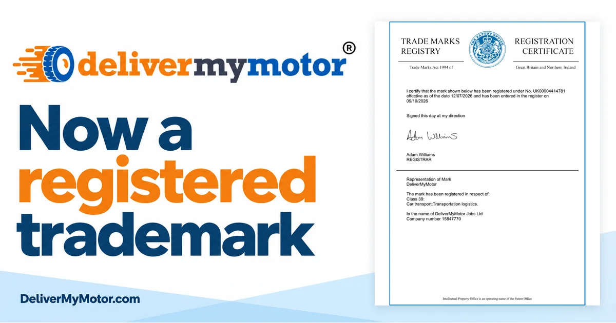 delivermymotor trade mark